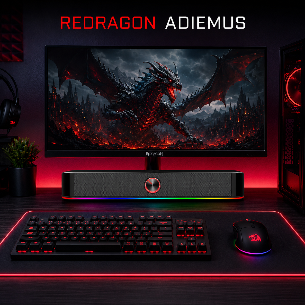 ستاپ گیمینگ با اسپیکر ساندبار ردراگون مدل GS560 Adiemus
