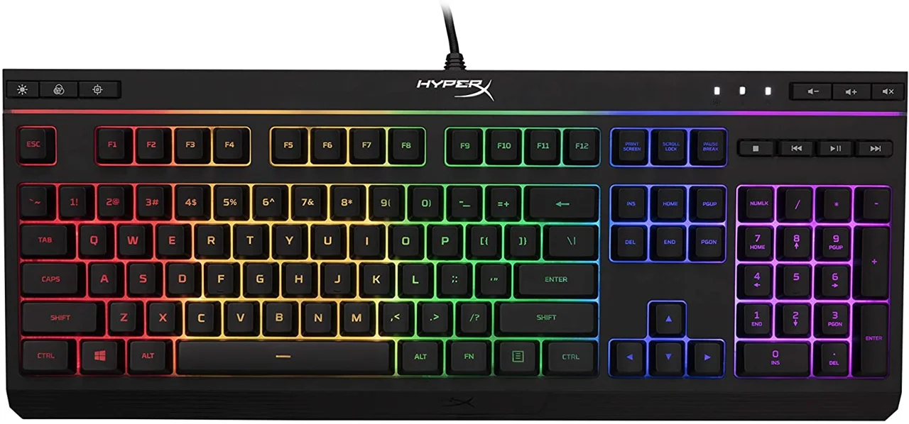 تصویر کیبورد مخصوص بازی هایپرایکس مدل Alloy Core RGB ا HyperX Alloy Core RGB Gaming Keyboard HyperX Alloy Core RGB Gaming Keyboard