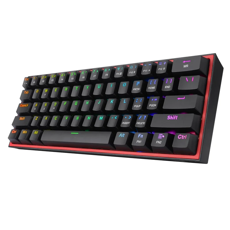 Redragon K617 FIZZ کیبورد مکانیکال گیمینگ کیبورد مکانیکال گیمینگ Redragon K617 FIZZ با نورپردازی RGB