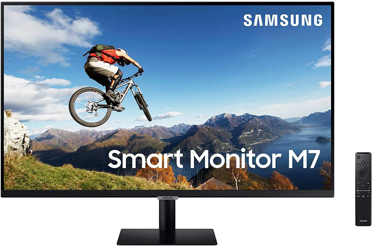 تصویر مانیتور مخصوص بازی سامسونگ مدل LS32AM700UM-X سایز 32 اینچ ا Samsung LS32AM700UM-X GAMING Monitor 32 Inch Samsung LS32AM700UM-X GAMING Monitor 32 Inch