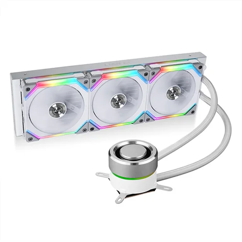 خنک کننده مایع پردازنده لیان لی Galahad 360 Uni Fan SL Edition ARGB WHITE