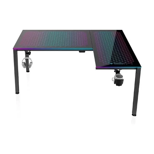 میز گیمینگ یوریکا مدل  Eureka Table L60 RGB Spectrum Glass GD-L60