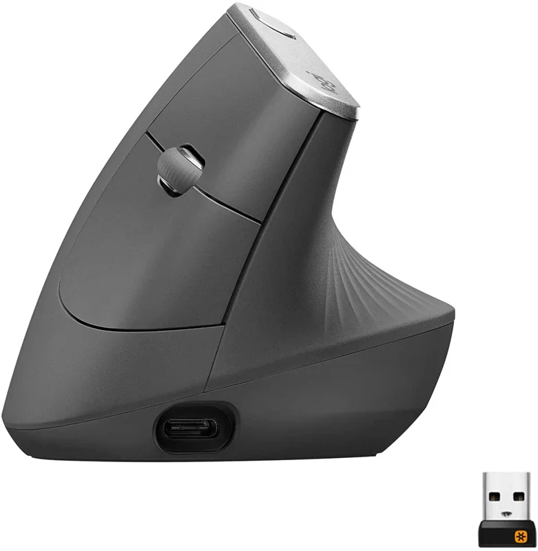 تصویر ماوس بی‌سیم و بلوتوث لاجيتک مدل MX Vertical ا Logitech MX Vertical Ergonomic Wireless Mouse Logitech MX Vertical Ergonomic Wireless Mouse